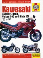 KAWASAKI 454LTD, LTD450, VULCAN 500, NINJA 250 (1985-2007) - instrukcja napraw Haynes