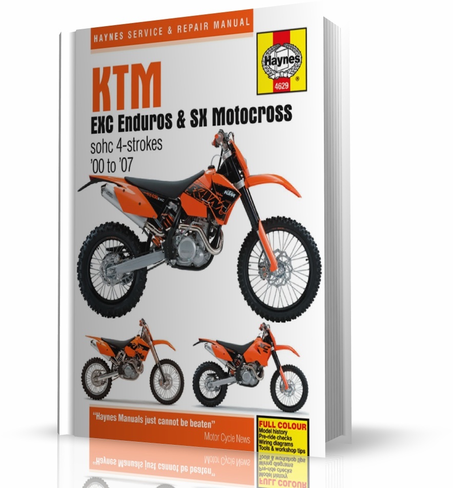 Obraz główny KTM EXC ENDURO & SX MOTOCROSS (2<span class=hidden_cl>[zasłonięte]</span>000-20) - instrukcja napraw Haynes