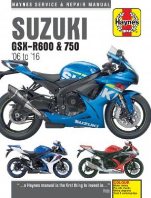 SUZUKI GSX-R750 (2006-2016) - książka do napraw motocykla