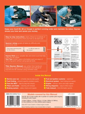 AUDI 80, AUDI 90 & AUDI COUPE (1986-1990) INSTRUKCJA HAYNES