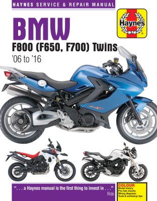 BMW F650, BMW F700, BMW F800 TWINS 2006-2016 INSTRUKCJA HAYNES