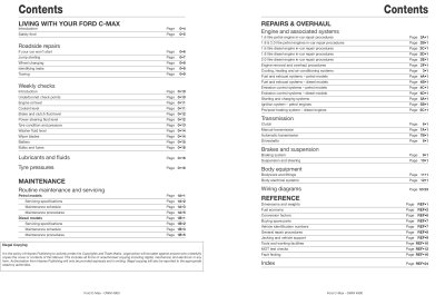 FORD C-MAX (2003-2010) - instrukcja napraw Haynes