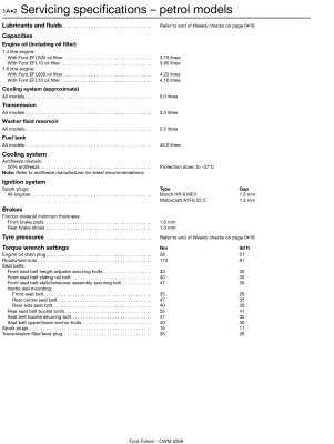 FORD FUSION 1.4 BENZYNA (02-12) INSTRUKCJA NAPRAW HAYNES