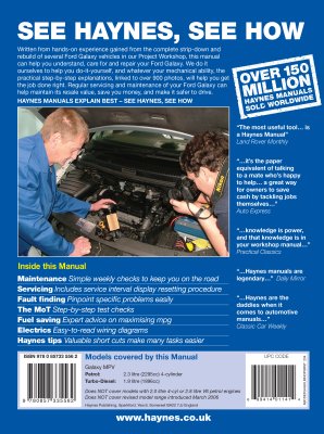 FORD GALAXY (2000-2006) - instrukcja napraw Haynes
