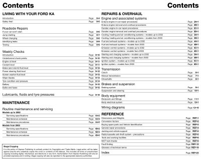 FORD KA I (1996-2008) BUDOWA, NAPRAWA I INSTRUKCJE WARSZTATOWE