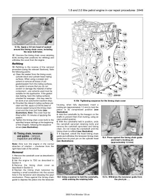 FORD MONDEO (2000-2003) - instrukcja napraw Haynes