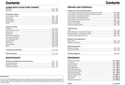 FORD TRANSIT DIESEL (2006-2013) - instrukcja napraw Haynes