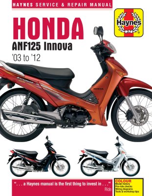 HONDA ANF125 INNOVA SCOOTER (2003-2012) - instrukcja napraw Haynes