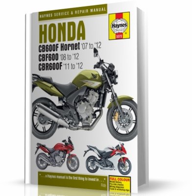 HONDA CB600 HORNET, CBF600, CBR600F (2007-2012) - instrukcja napraw Haynes