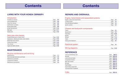 HONDA CBR600F-4 (2004) INSTRUKCJA NAPRAW HAYNES
