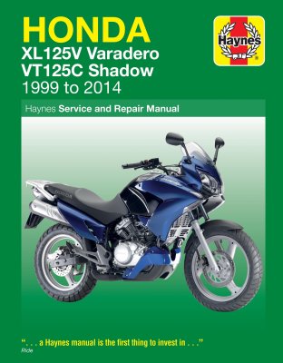 HONDA XL 125V Varadero - VT 125C Shadow (1999-2011) - instrukcja napraw Haynes