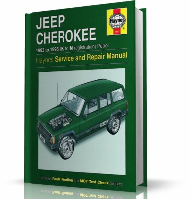 JEEP CHEROKEE 2.5 BENZYNA (1993-1996) KSIĄŻKA NAPRAW I OBSŁUGI