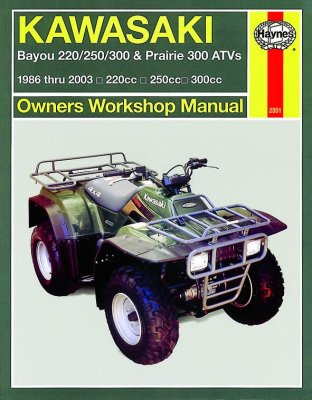 KAWASAKI BAYOU 220/250/300 - KAWASAKI PRAIRIE 300 ATV (1986-2011) - instrukcja napraw Haynes