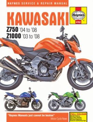 KAWASAKI Z750 i Z1000 (2003-2008) - instrukcja napraw Haynes