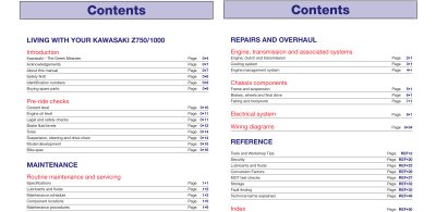 KAWASAKI Z750 i Z1000 (2003-2008) - instrukcja napraw Haynes