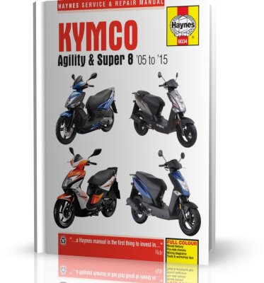 KYMCO AGILITY & SUPER 8 (2005-2015) - instrukcja napraw Haynes