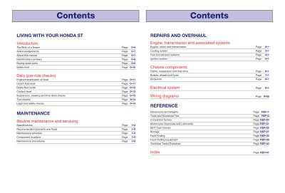 Motocykl Honda ST1100 ABS (1992 - 2002) - instrukcja napraw Haynes