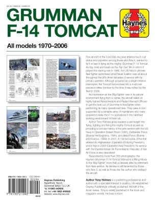 MYŚLIWIEC GRUMMAN F-14 TOMCAT (1970-2006) - INFORMATOR HAYNES