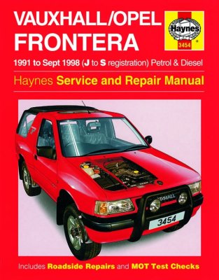 OPEL FRONTERA (1991-1998) - instrukcja napraw Haynes