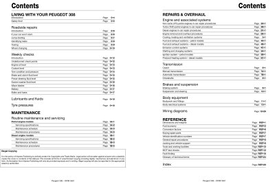 PEUGEOT 308 (2007-2012) - instrukcja napraw Haynes