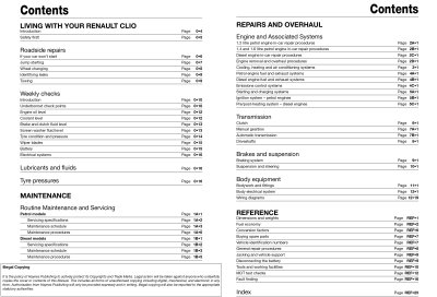 RENAULT CLIO 3 (2005-2009) - instrukcja napraw Haynes