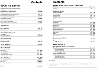 RENAULT MEGANE III (2008-2014) silniki benzynowe i Diesla - instrukcja napraw Haynes