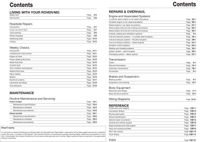 ROVER 45 MG ZS (1999-2005) - instrukcja napraw Haynes