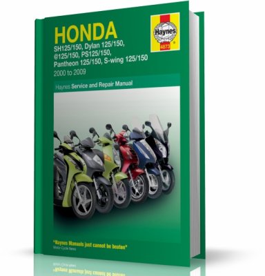 SKUTERY HONDA 125-150 SH, SES, NES, PES, FES (2000-2009) - instrukcja napraw Haynes