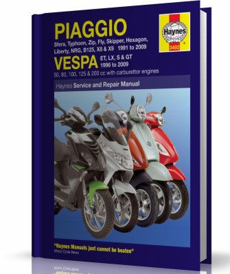 SKUTERY PIAGGIO - VESPA (1991-2009) - instrukcja napraw Haynes