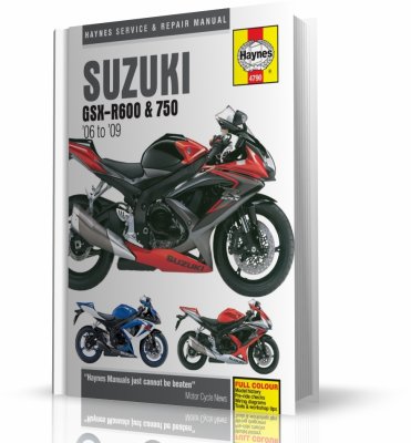 SUZUKI GSX-R600 - SUZUKI GSX-R750 (2006-2009) - instrukcja napraw Haynes