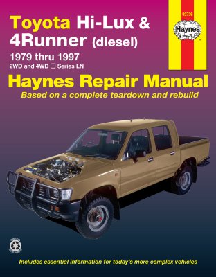 TOYOTA HI-LUX 4X4, TOYOTA HI-LUX 4X2 & 4RUNNER DIESEL 1979-1997