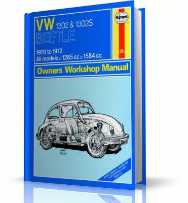 VOLKSWAGEN GARBUS 1302 - VW BEETLE 1302S (1970-1972) - instrukcja napraw Haynes