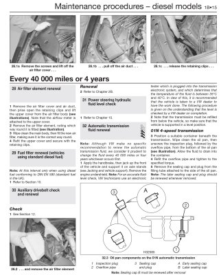 VOLKSWAGEN PASSAT B5 (2000-2005) - instrukcja napraw Haynes