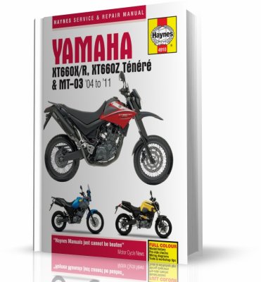 YAMAHA XT660 - YAMAHA MT-03 (2004-2011) - instrukcja napraw Haynes