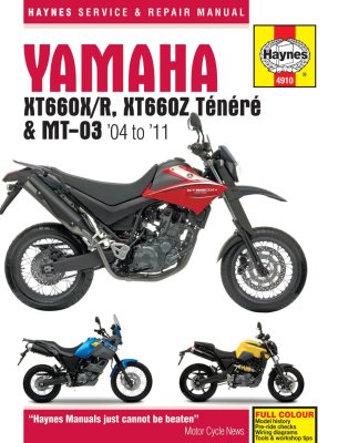 YAMAHA XT660 - YAMAHA MT-03 (2004-2011) - instrukcja napraw Haynes