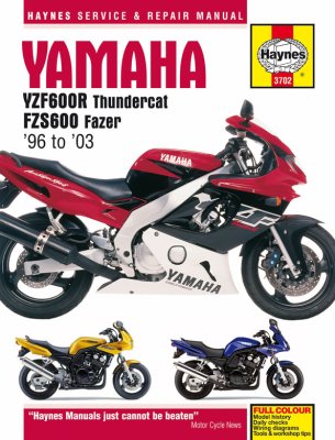 YAMAHA YZF600R THUNDERCAT & YAMAHA FZS600 FAZER (1996-2003) - instrukcja napraw Haynes